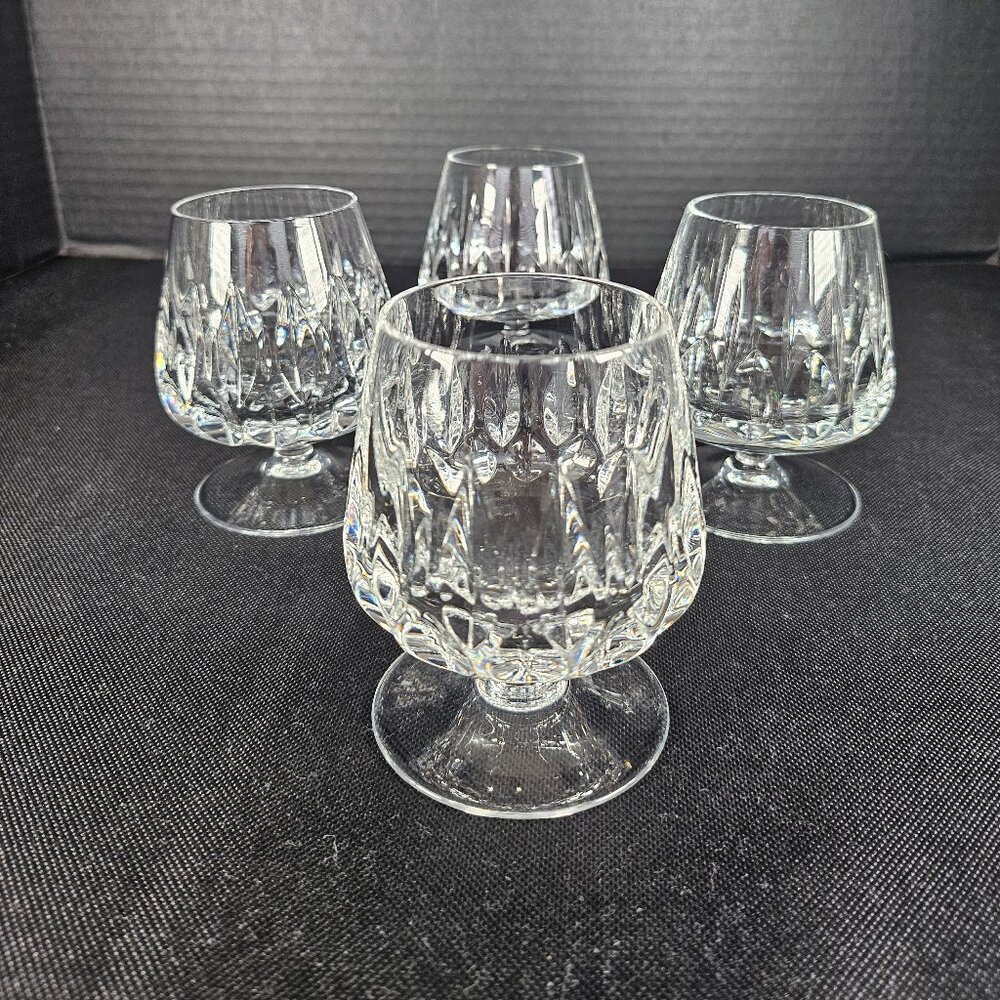Four Nachtmann "Helena" Crystal Cognac/Brandy Snifters Brilliant & Sparkling